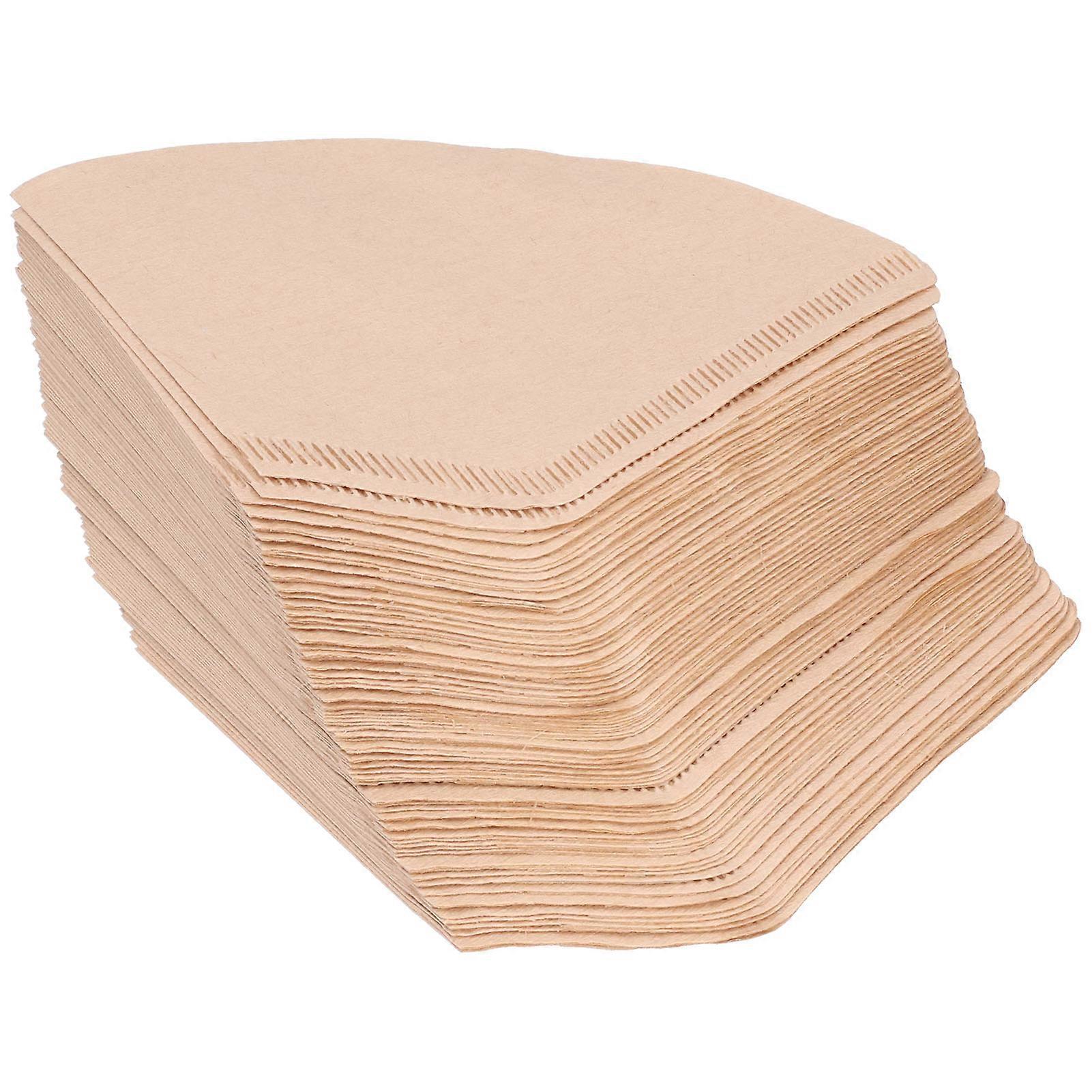 Wood Pulp Cone Coffee Filters, Strong & Superior Taste, 100Pcs Non-Bleached Filters, A Must-Have For Coffee Enthusiasts Pursuing Flavorful And Clean