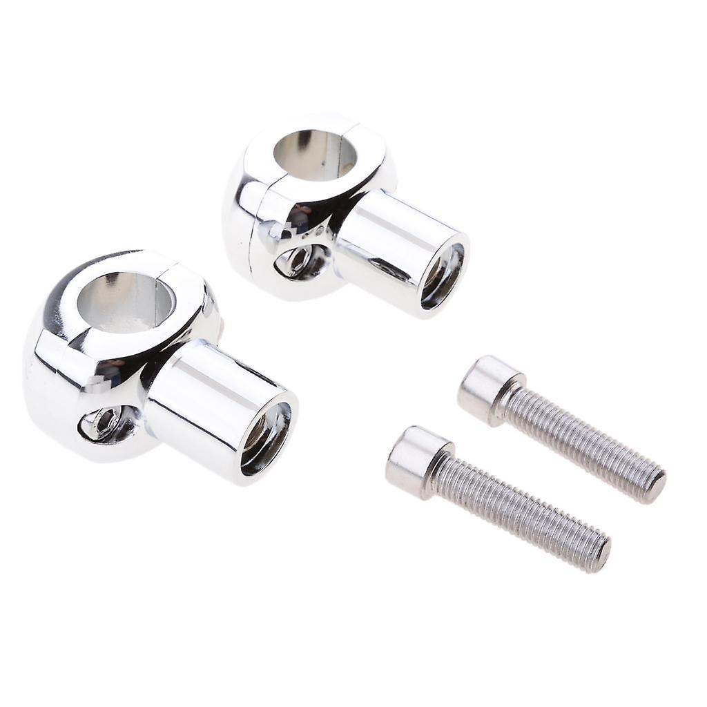 Edge Cut 1" 25mm Round Handlebar Riser Mounts Clamp For Harley Black