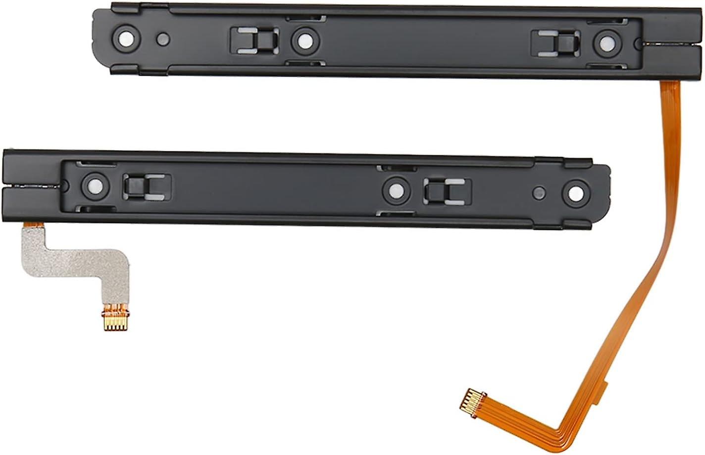 1 Pair Slide Rail for Switch for OLED Host, Game Console Replacement Metal Slider Rail with Sensor f