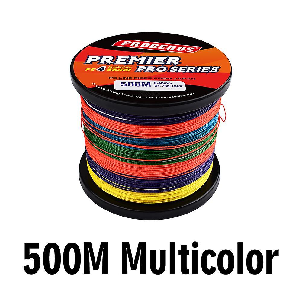 Multicolor 500M PROBEROS Brand MOMOTI Series Japan Wire PE 4 Braided Fishing Line 6 8 30 50 70 80 100LB Braided Line Mul