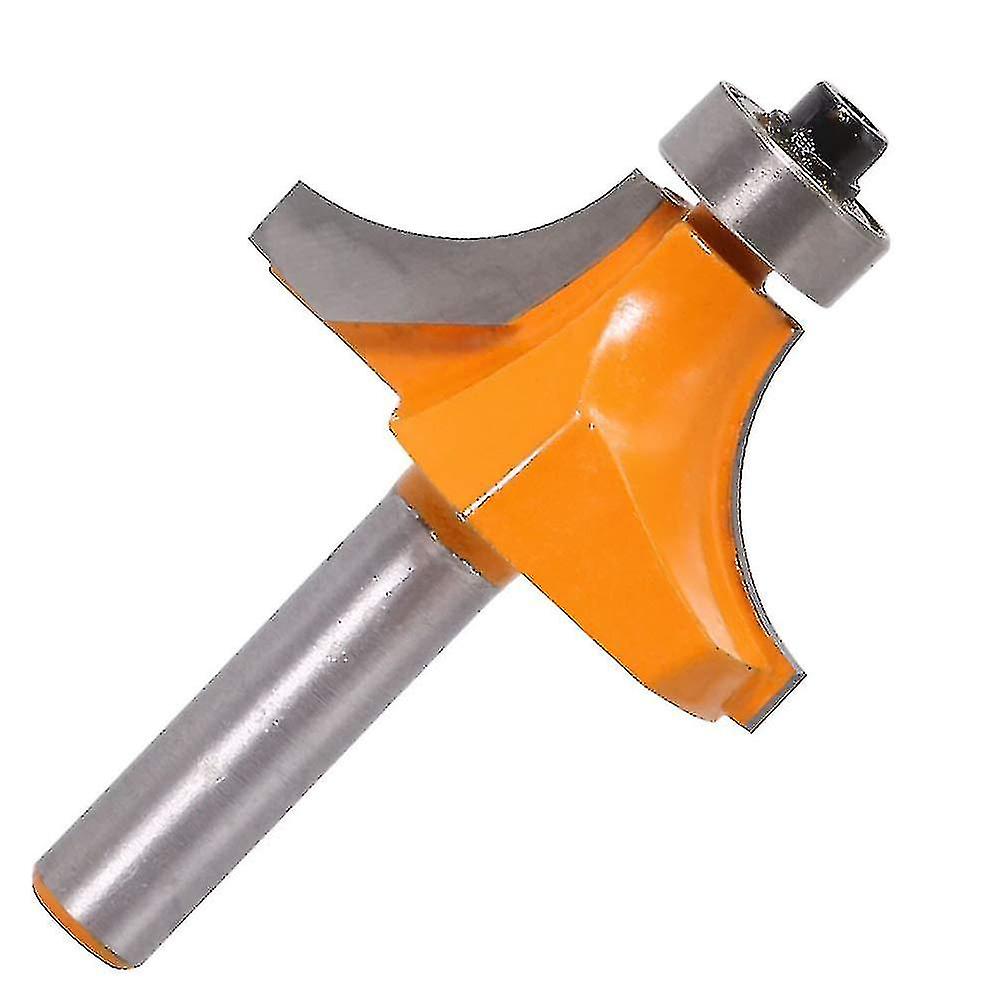 2024  New  8mm Rounding Edge Cutter, Round End Cutters With Rounded Shank, Corner Radius Router Bits With Bearing For Woodworking, Beading, And Edging