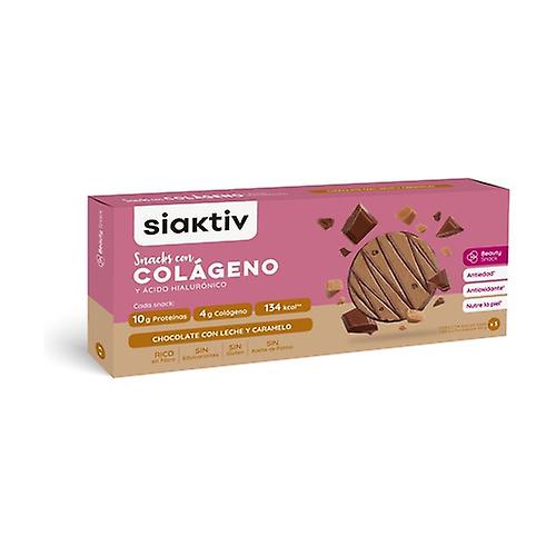 Chocolate and Caramel Flavored Collagen Cookies 3 units (Caramel - Chocolate)