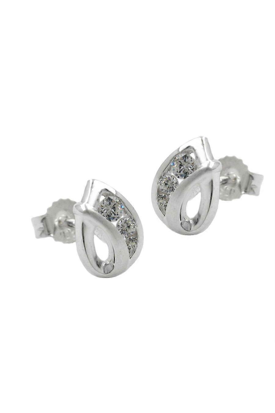 Stud Earrings Zirconia Silver 925 - Gl90617