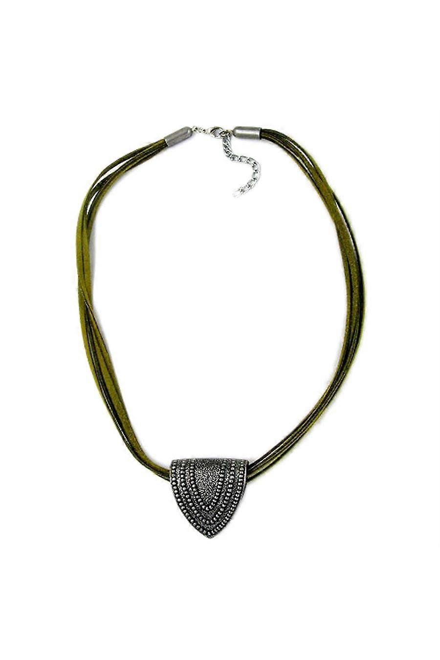 Necklace Triangle Loop Antique Silver - Gl01530