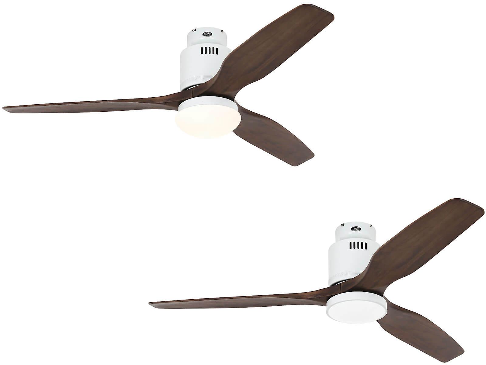 DC Ceiling Fan Aerodynamix Eco 132 WH / Walnut