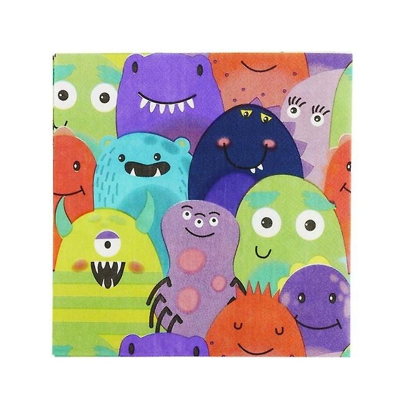 Monster Tableware Party Napkins X8 39681
