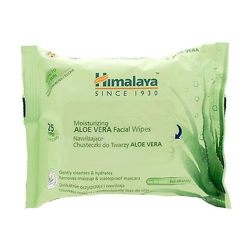 Moisturizing Aloe Vera Facial Wipes 25 units