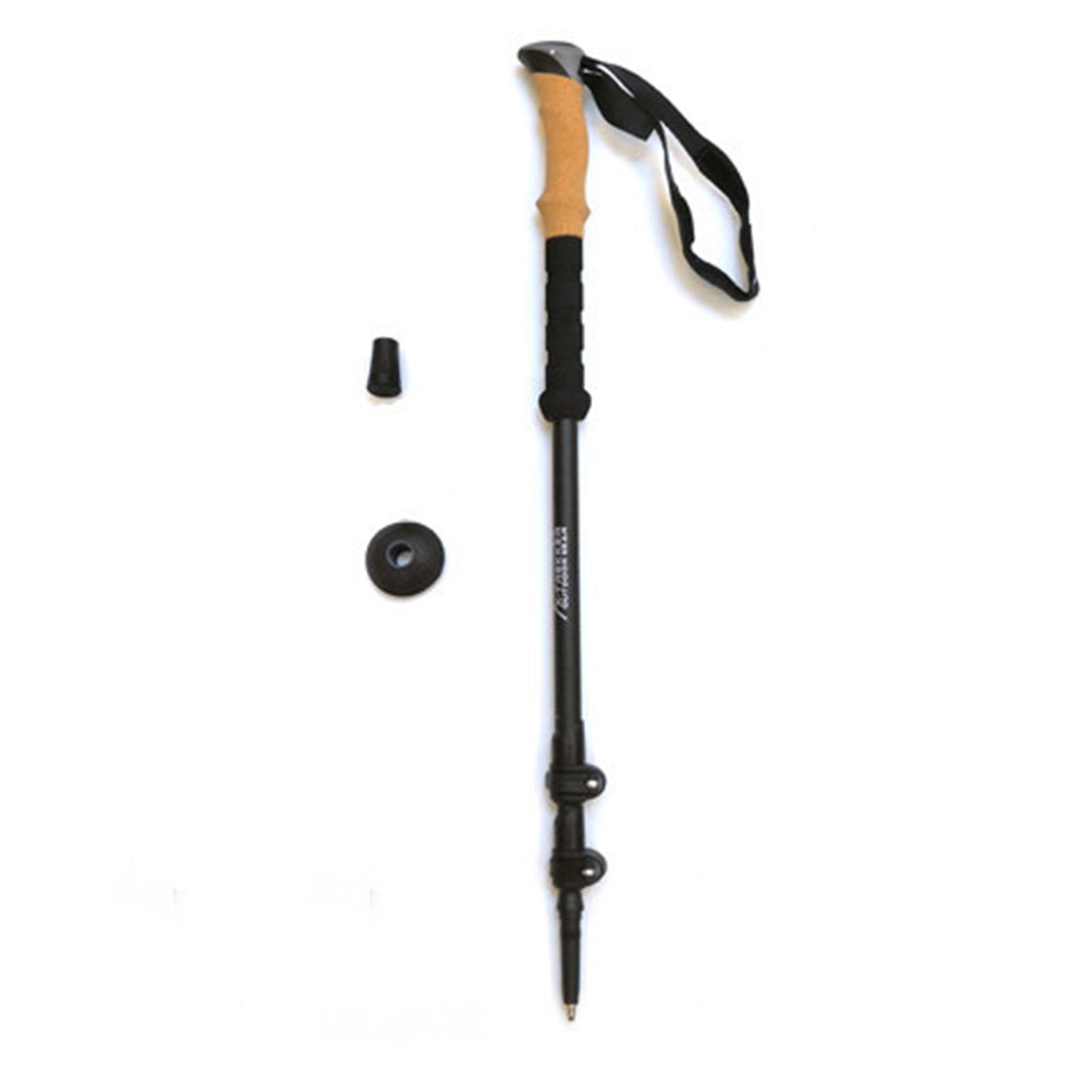 Outdoor Climbing Poles, Aluminum Cork Handle Cane Non-Slip Stable Walking Stick Birthday Gift