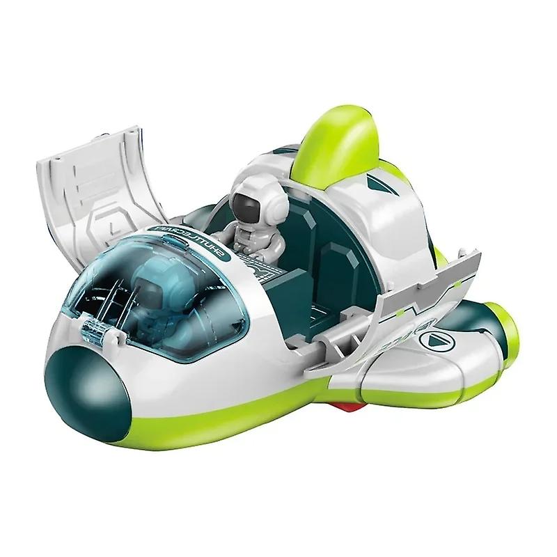Children Puzzle Space Toy Car Simulation Model Astronaut Rocket Spaceship Series Toy Car for Boys Gi