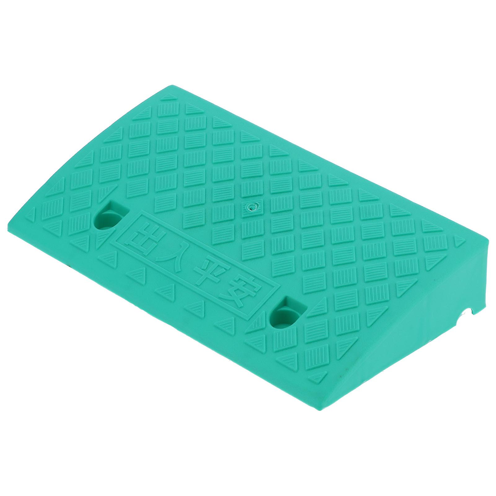 9cm Thickness Portable Curb Ramp Plastic Threshold Ramp for Driveway Car Supplies Green