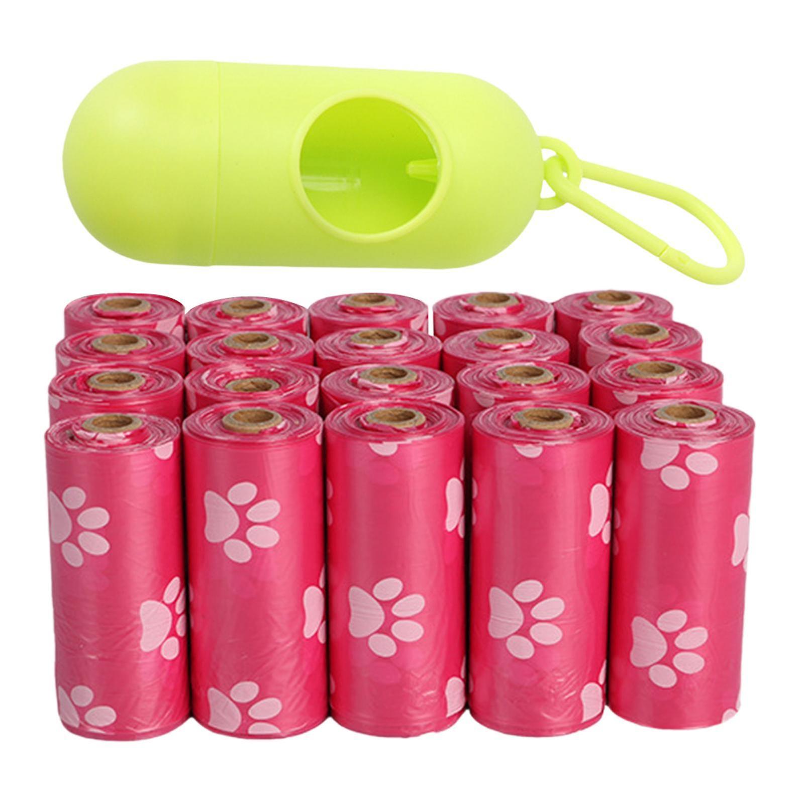 Sacs poubelles pour caca de chien Sac à crottes de chien extra épais léger pour chat chiot chien rose