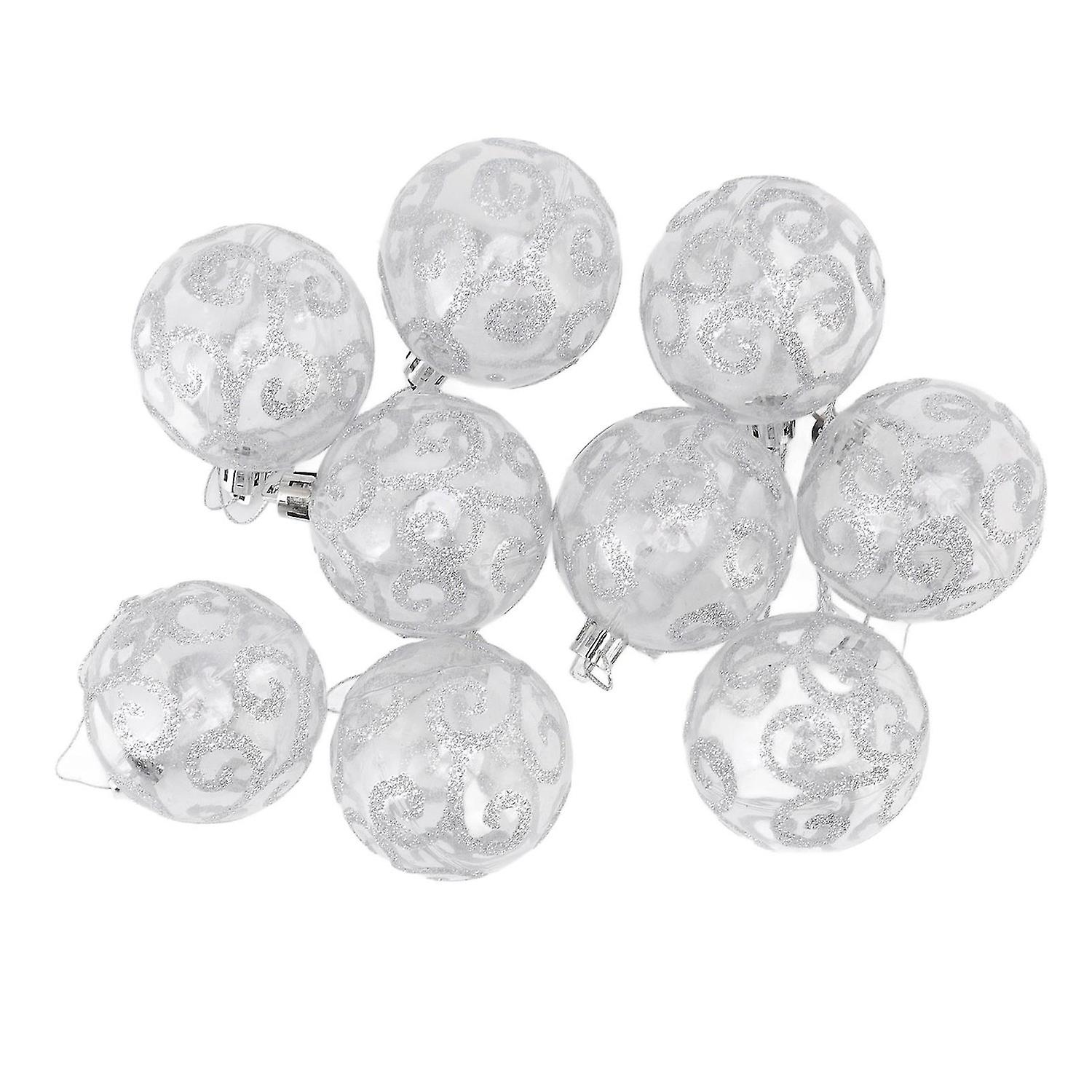 **飛散防止シルバーPETプラスチックツリーボールデコレーション**