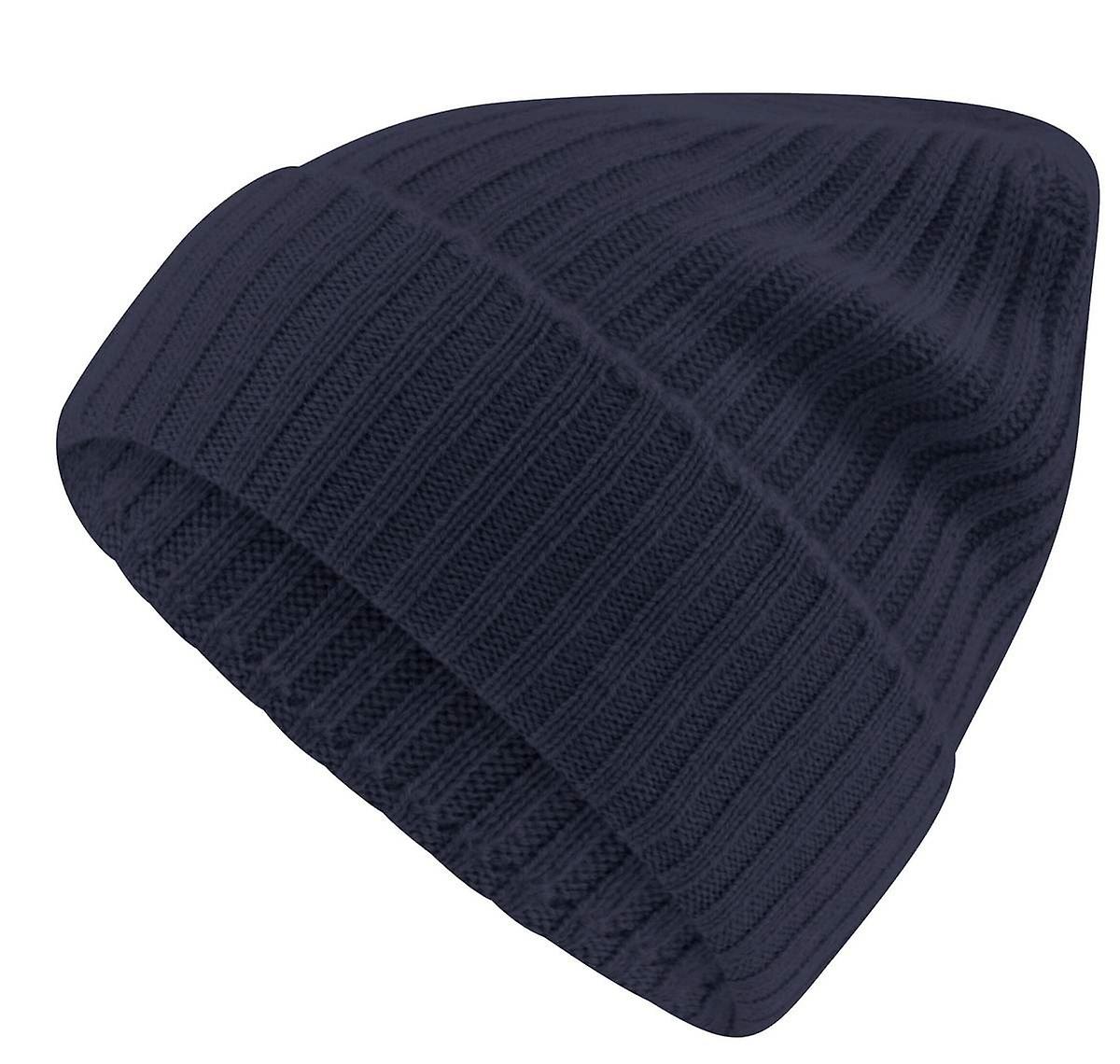 Falke Ribbed Cashmere Beanie - Space Blue