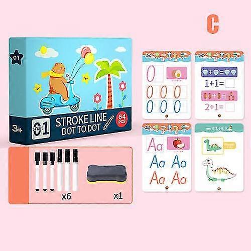 Magical Tracing Workbook Calligraphy Copybook For Toddler Learning Kids Activity