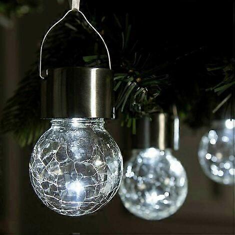 LX-4pcs- Solar Chandelier - Transparent white light