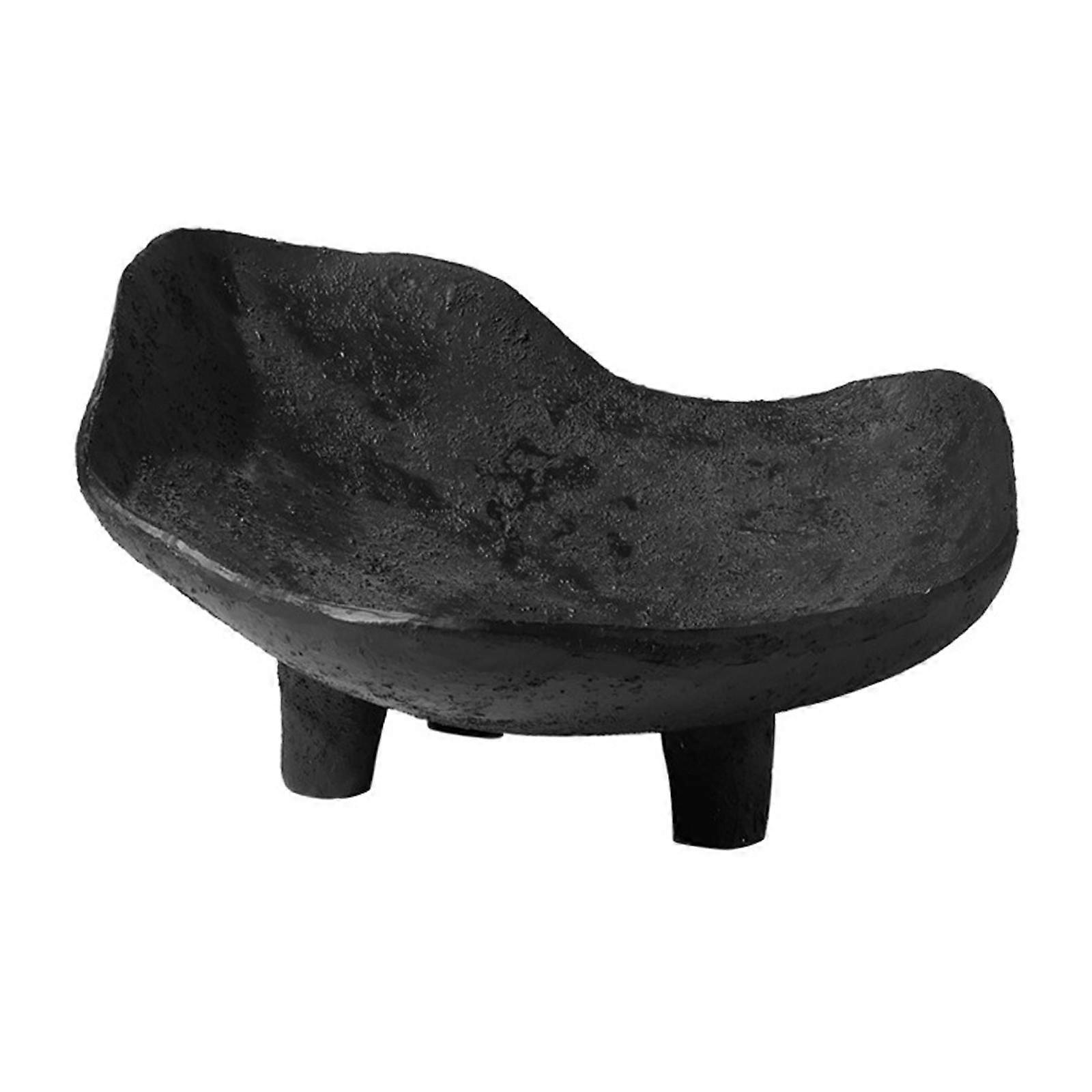 Fruit Plate Multifunction Candy Container Fruit Tray for Veggies Snacks Nuts Black