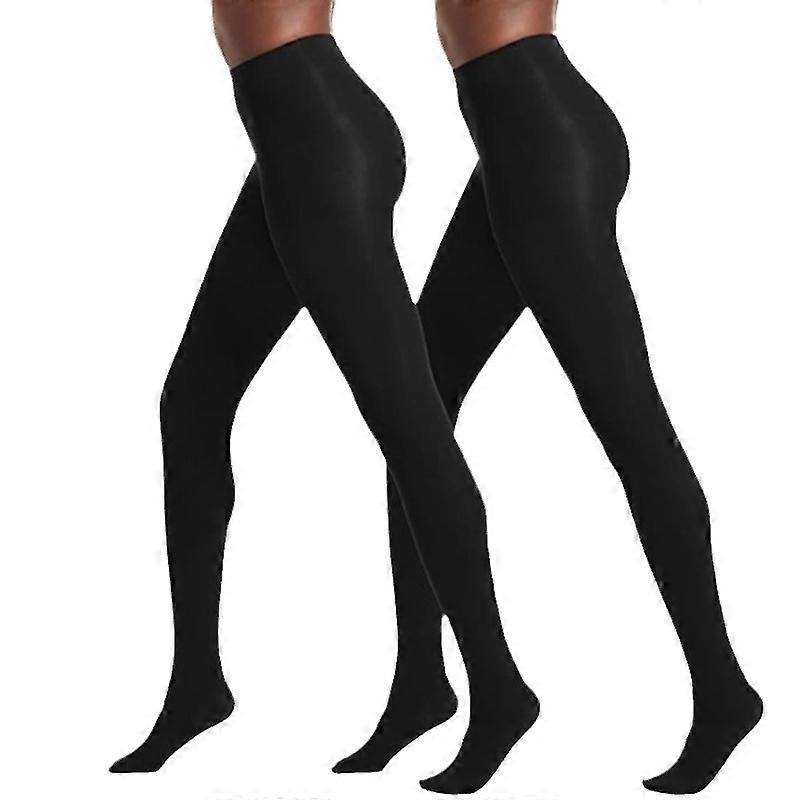 2pcs Women's Super Opaque Control Top Tights