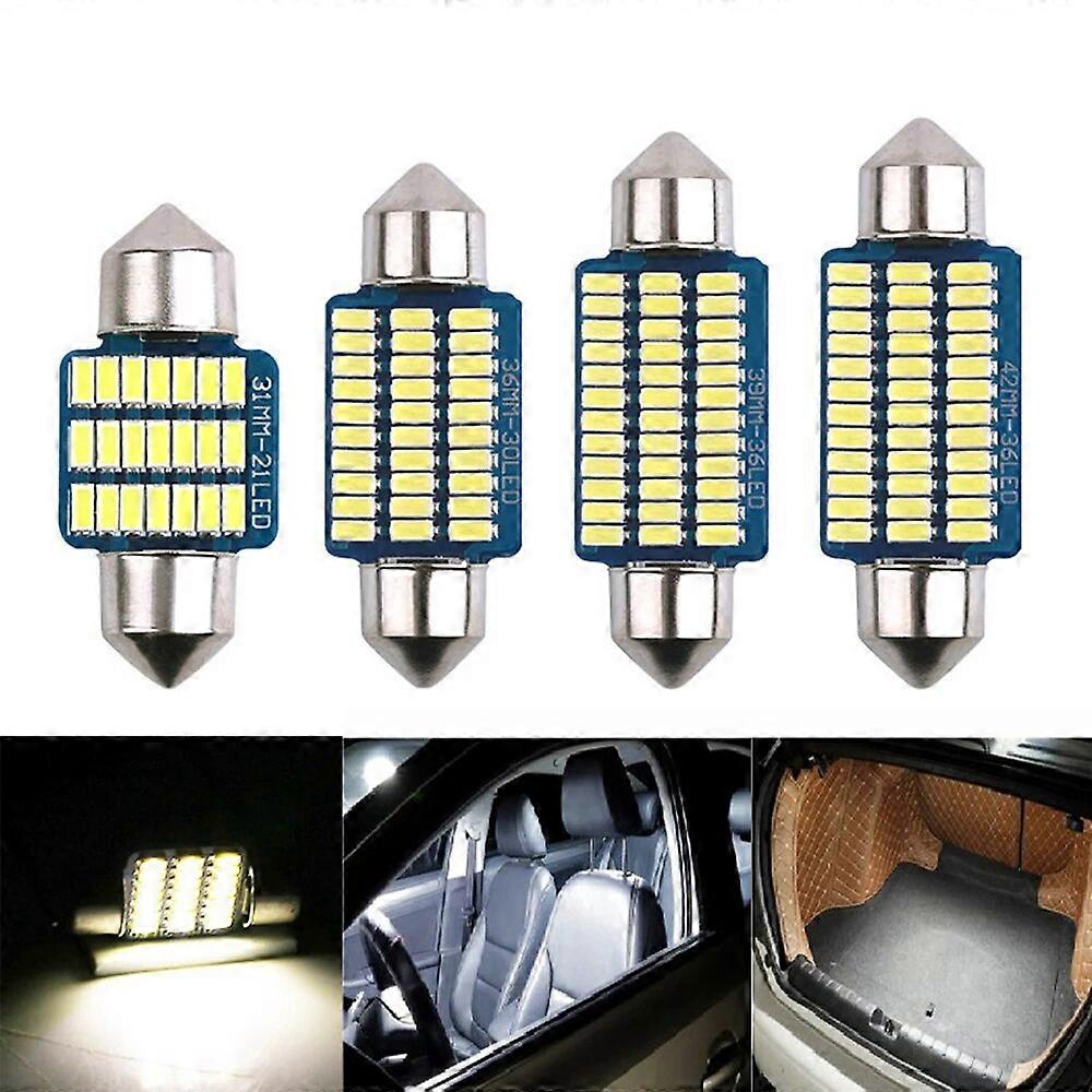 Car LED Interior Reading Light 4000K Warm White 6000K C5W C10W 31mm 36mm 39mm 41mm Auto Room Ceiling Dome Lamp 12V FN9U8588