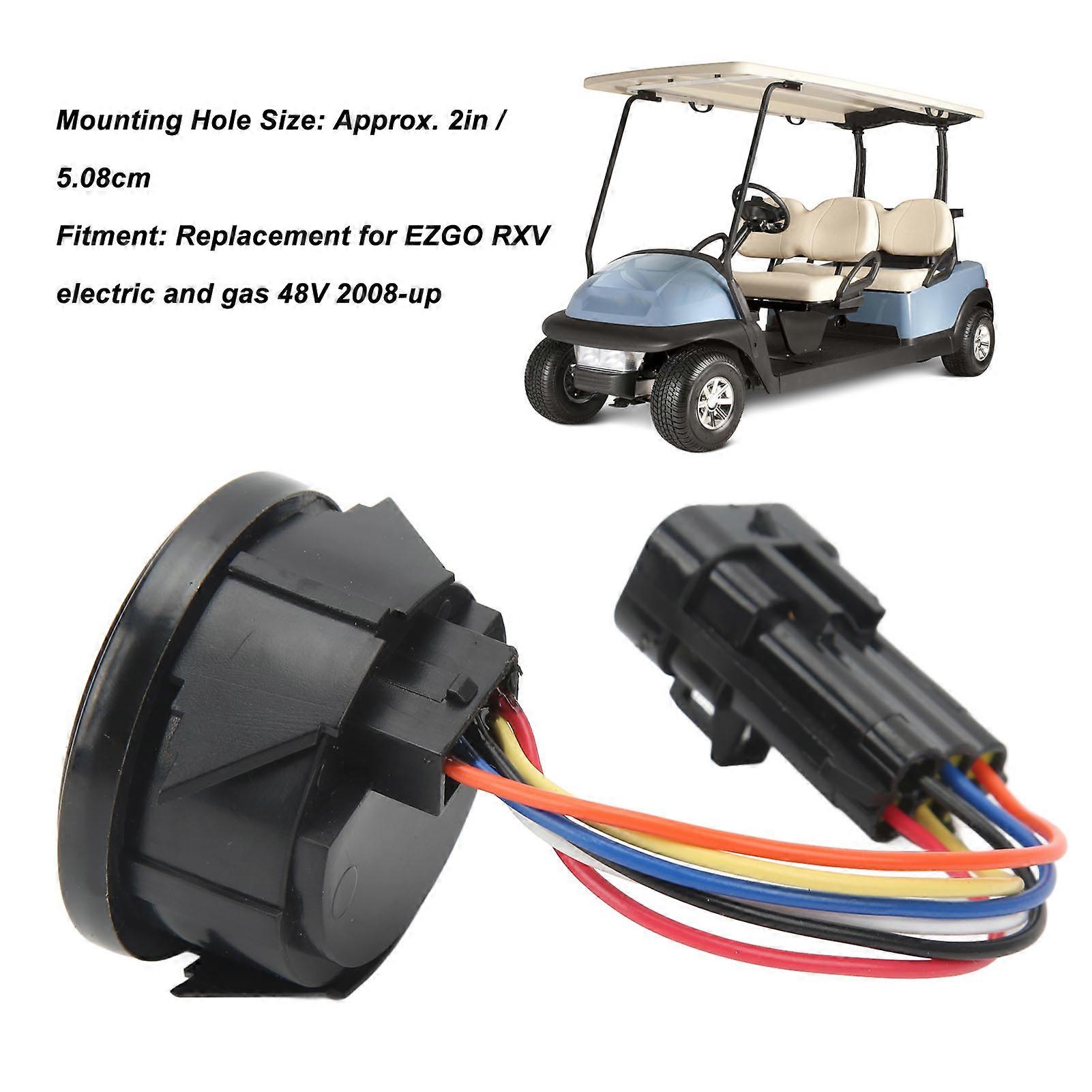 thumbnail interactive-video image 1 of EZGO RXV Fuel Gauge 610583 – State Of Charge Meter – Gas & Electric 48V 2008-Up 1 of 3