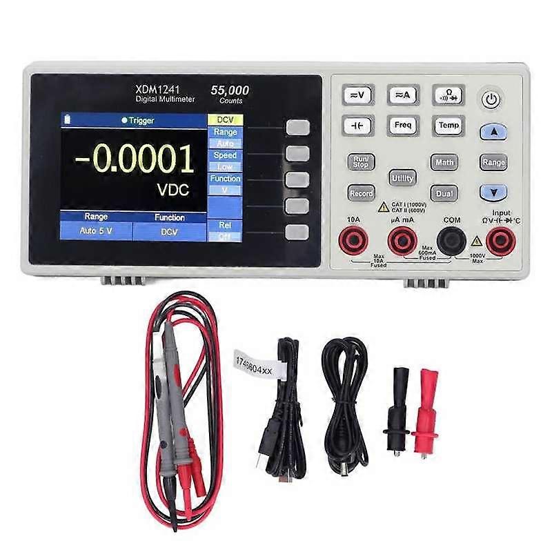 Portable Bench Multimeter With Digital Lcd Display Data Logging 55000 Count For Voltage Current Resistance