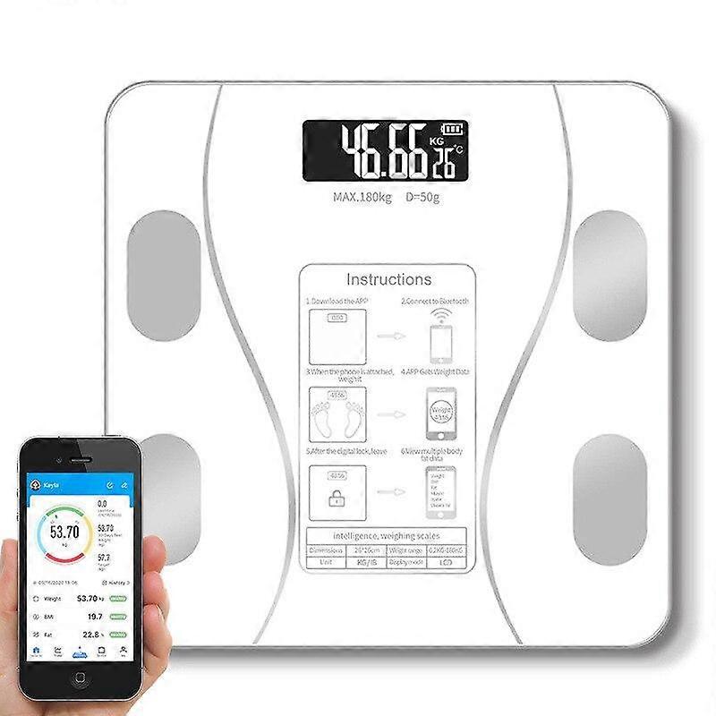 Smart Bathroom Scale Digital Body Weight Composition Analyzer Wireless Smart Phone APP Bluetooth Scale