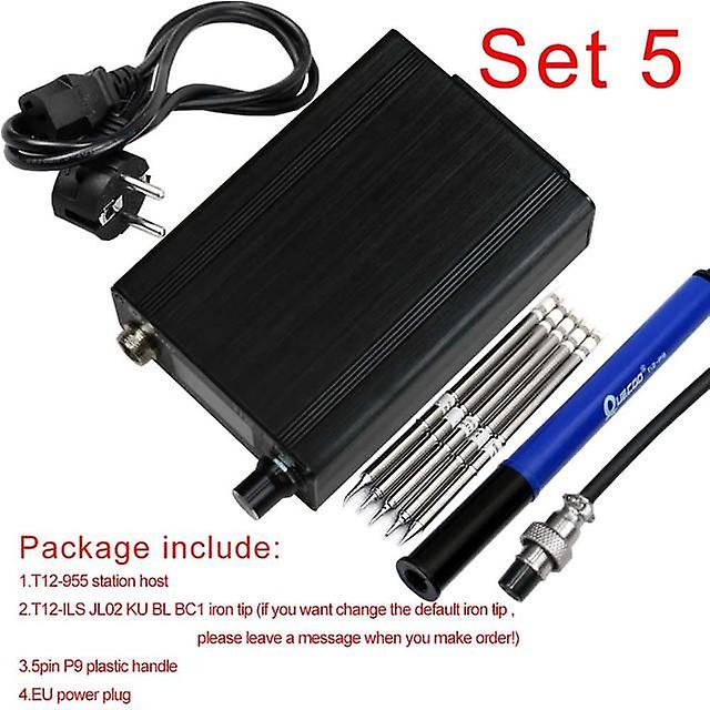 Stm32v2.1s -oled T12-955 1.3inch Digital Display Soldering Station V2.1s Controller With 5pin P9 Handle Soldering Iron Tips