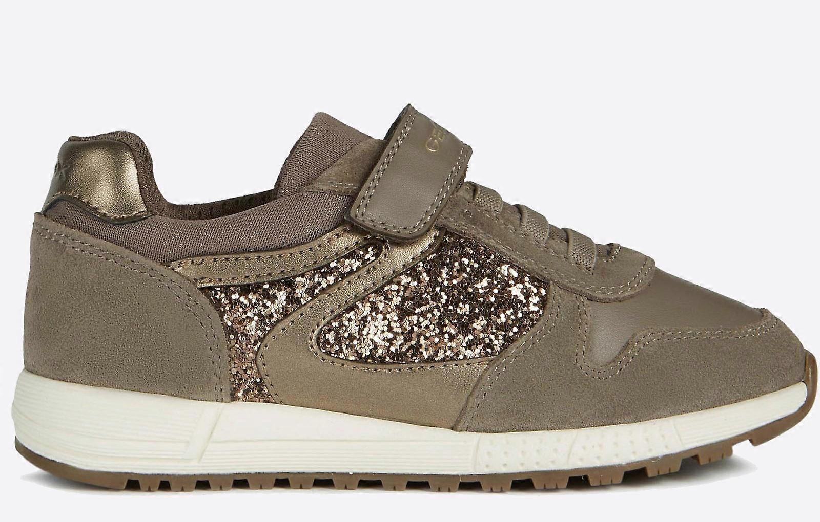 Geox Alben Junior Girl Trainers Brown
