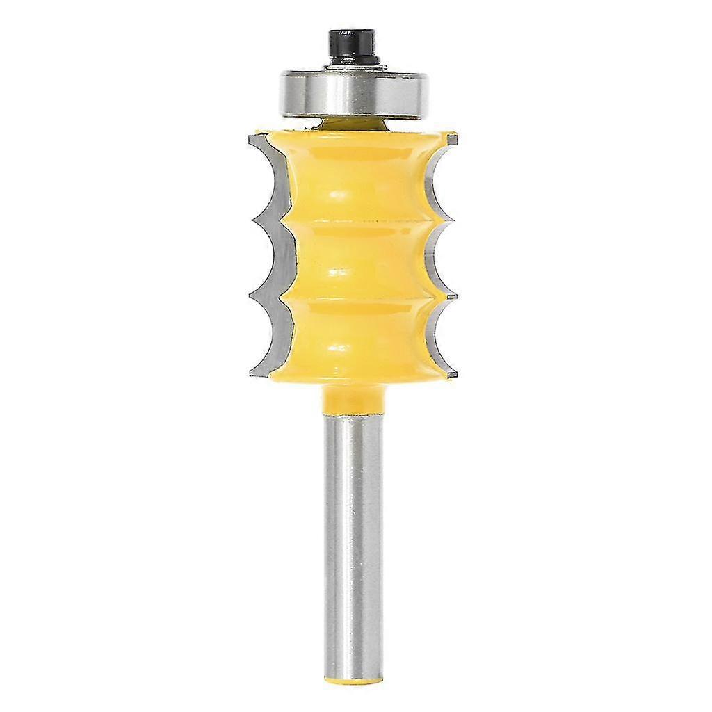 Large Triple Bead Column/face Molding Router Bit -1/4" Shank For Woodworking