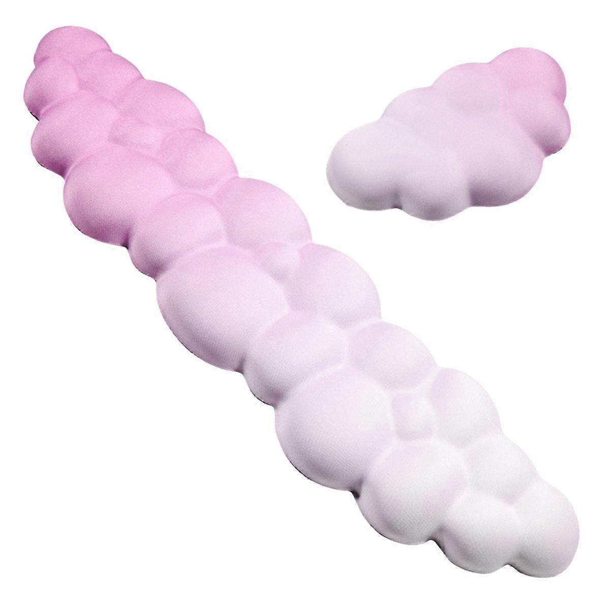 Clavier Repose-poignet Forme de nuage Wristpad Souris Cuir Poignet Support Ergonomique pour ordinateur portable Bureau Mous