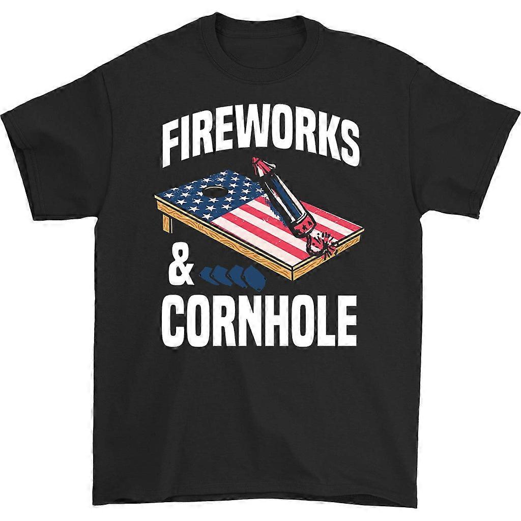 Fireworks & Cornhole T-shirt
