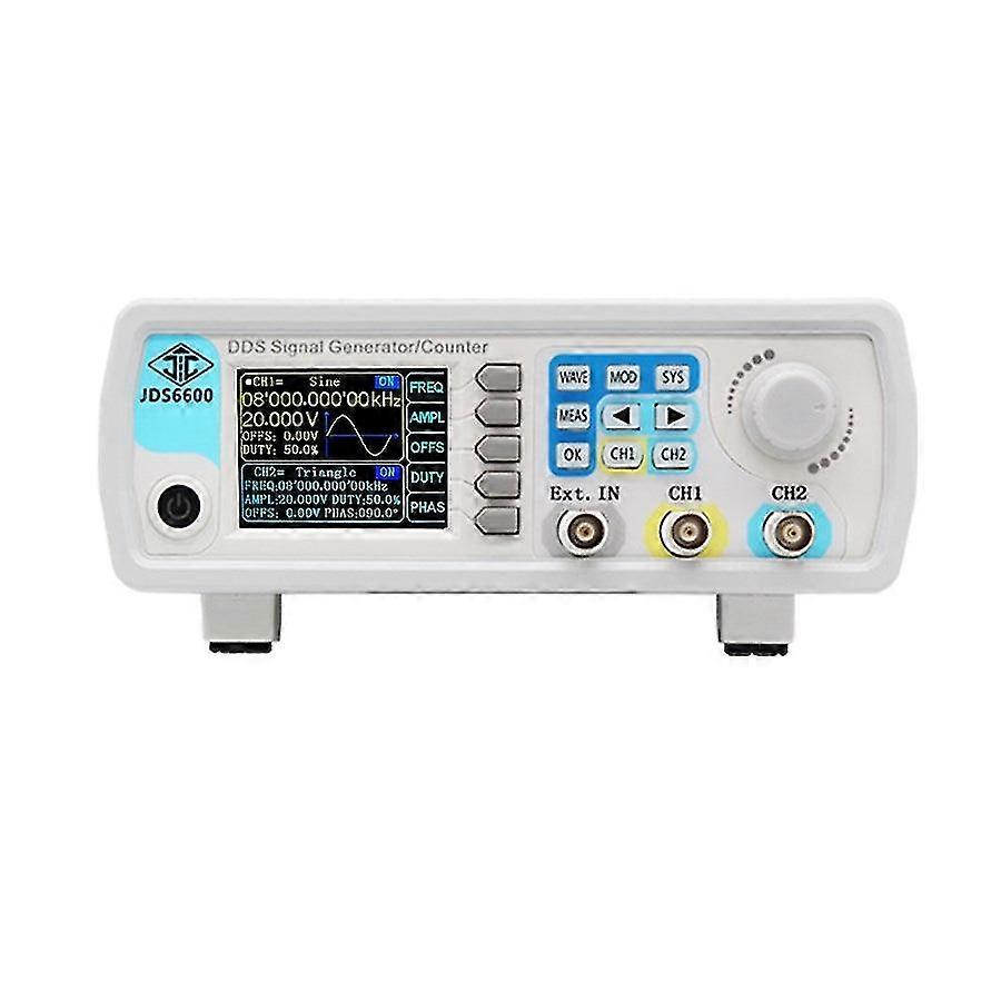 Jds6600 dds dual channel digital function signal generator arbitrary waveform generator 15mhz frequency counter