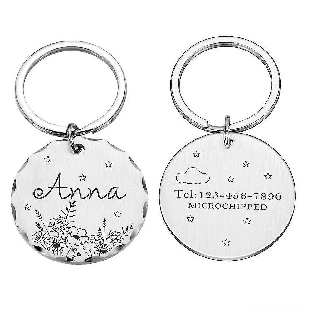 Gravate anti-a pierdut id-ul pentru animale de companie tag-uri dantelă de companie câine pisică guler câini pandantiv nume tag-uri personalizate id tag-ul catelus accesorii