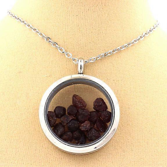 Raw Garnet Necklace