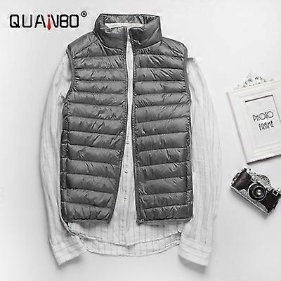 Men's Sleeveless Puffer Jacket 2024 New Autumn Spring Lightweight Water-Resistant Packable Men Down Vest Coat Plus Size 5xl 6xl