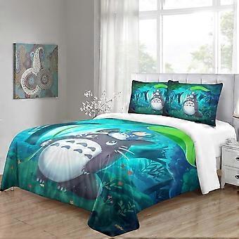 私の隣人のトトロ寝具セット3Dプリントキッズ男の子女の子羽毛布団