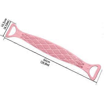 Silicone Back Scrubber For Shower For Men & Women Handle Body Washer Exfoliating Texture