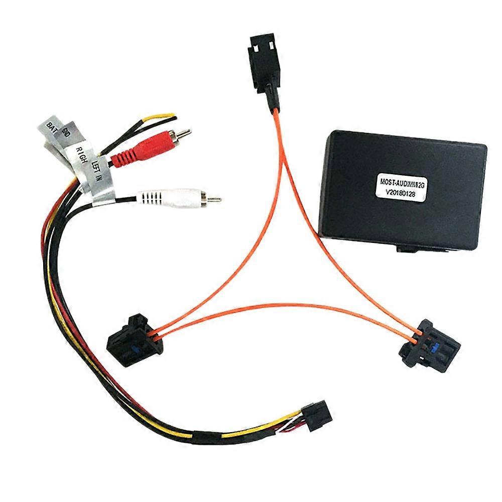 Automotive 2G System External Audio Input Optical Fiber Decoder Audio Input Decoder For- 2005-2009 A6 A6L A8 Q7 AUX