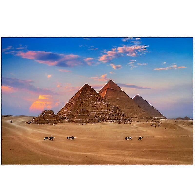 Diy 5D الماس اللوحة الهرم والجمل كامل جولة الماس الصليب غرزة الفسيفساء حجر الراين الزفاف الديكور