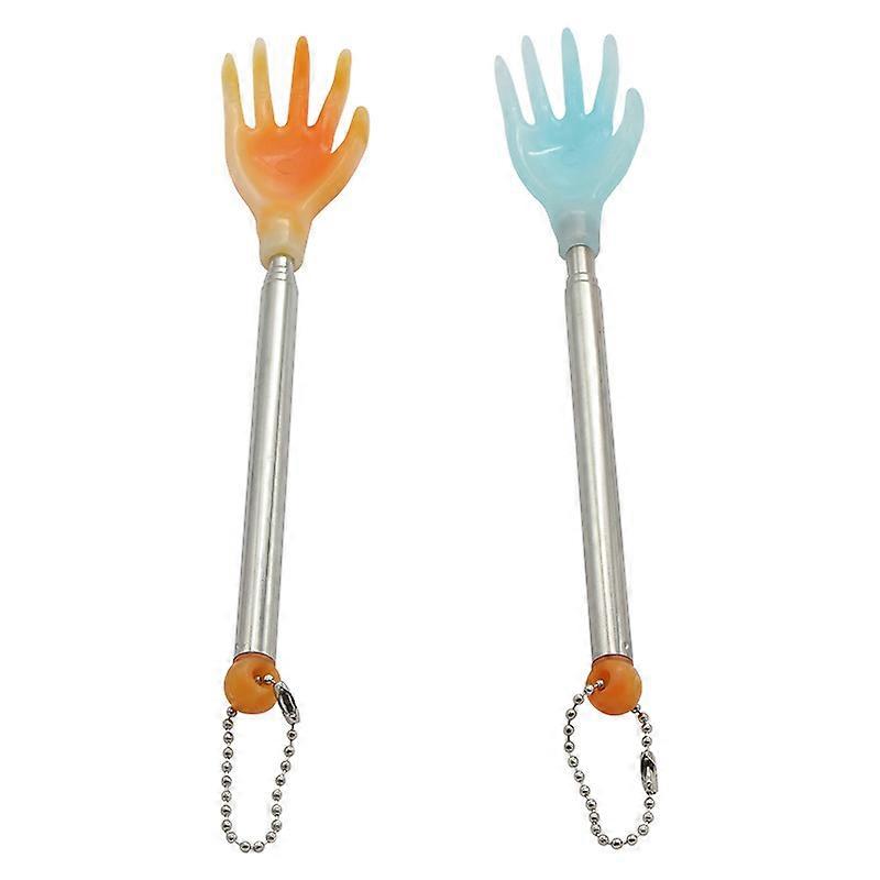 ZK-Unique finger-like design 2-pack portable back scratcher (random color)