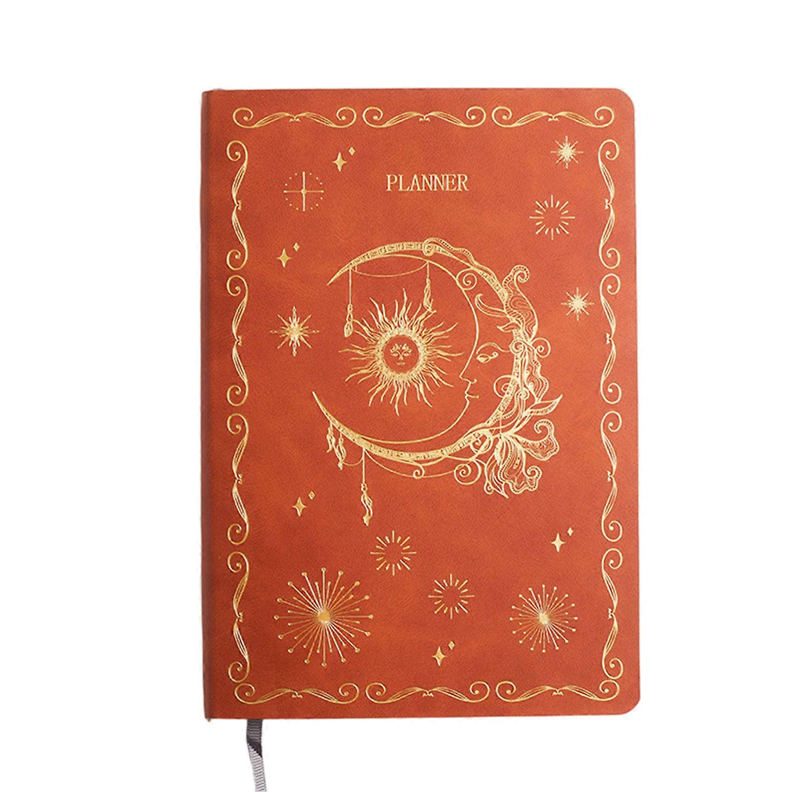 Retro Cover Self-filling Calendars Planner Handwriting Notebook Gift for Birthday