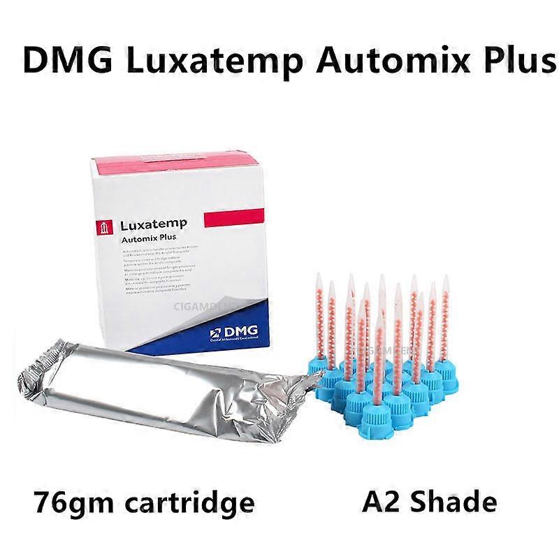 2Kits DMG Luxatemp Automix Plus Zahnärztliche provisorische Kronenbrücke Material A2 Farbe mit 15 Stück Mischvermögen