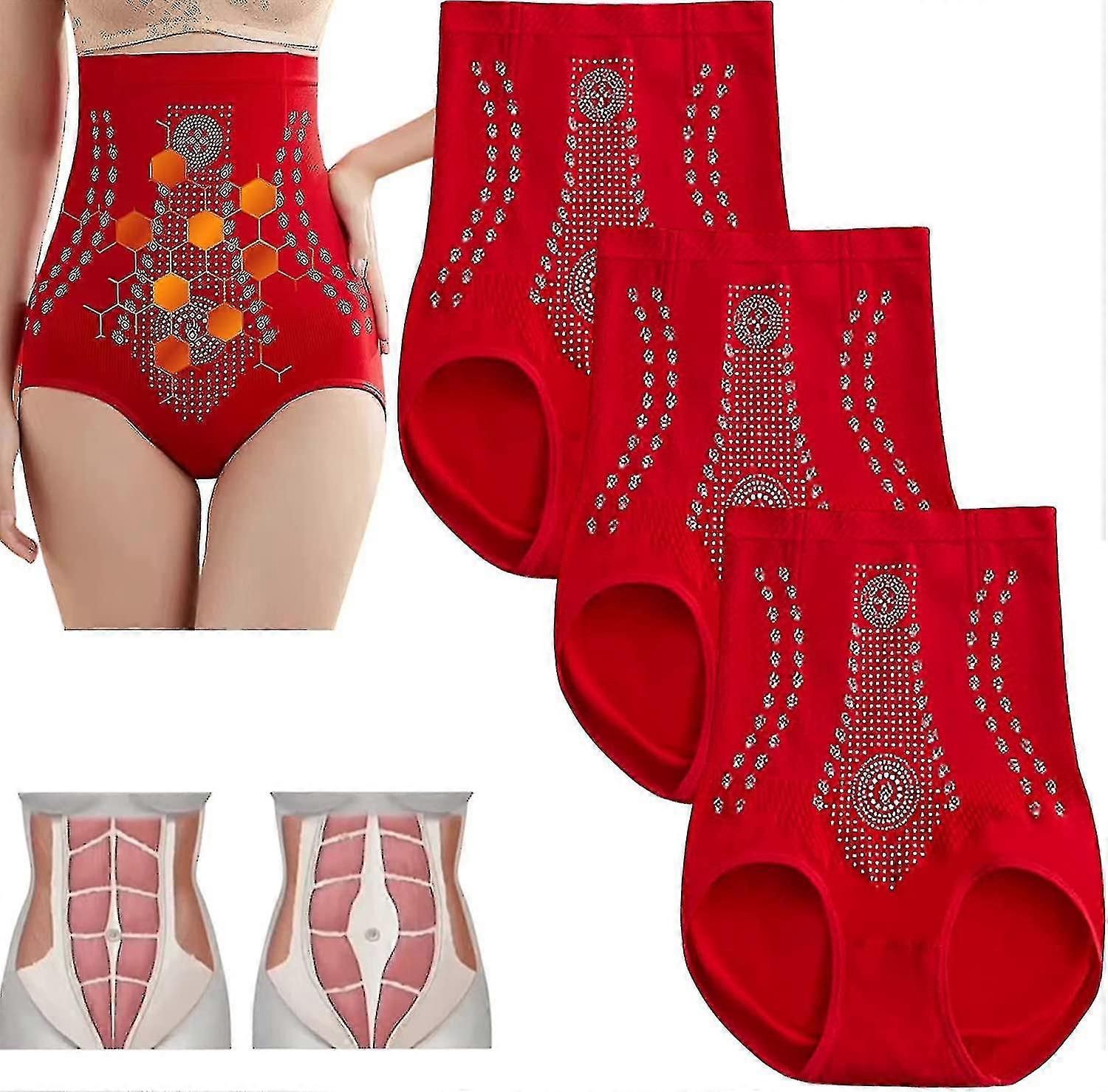 3 stuks ionen tech unieke vezelherstel shaper, grafeen honingraat vaginale aanscherping &body shaping slips