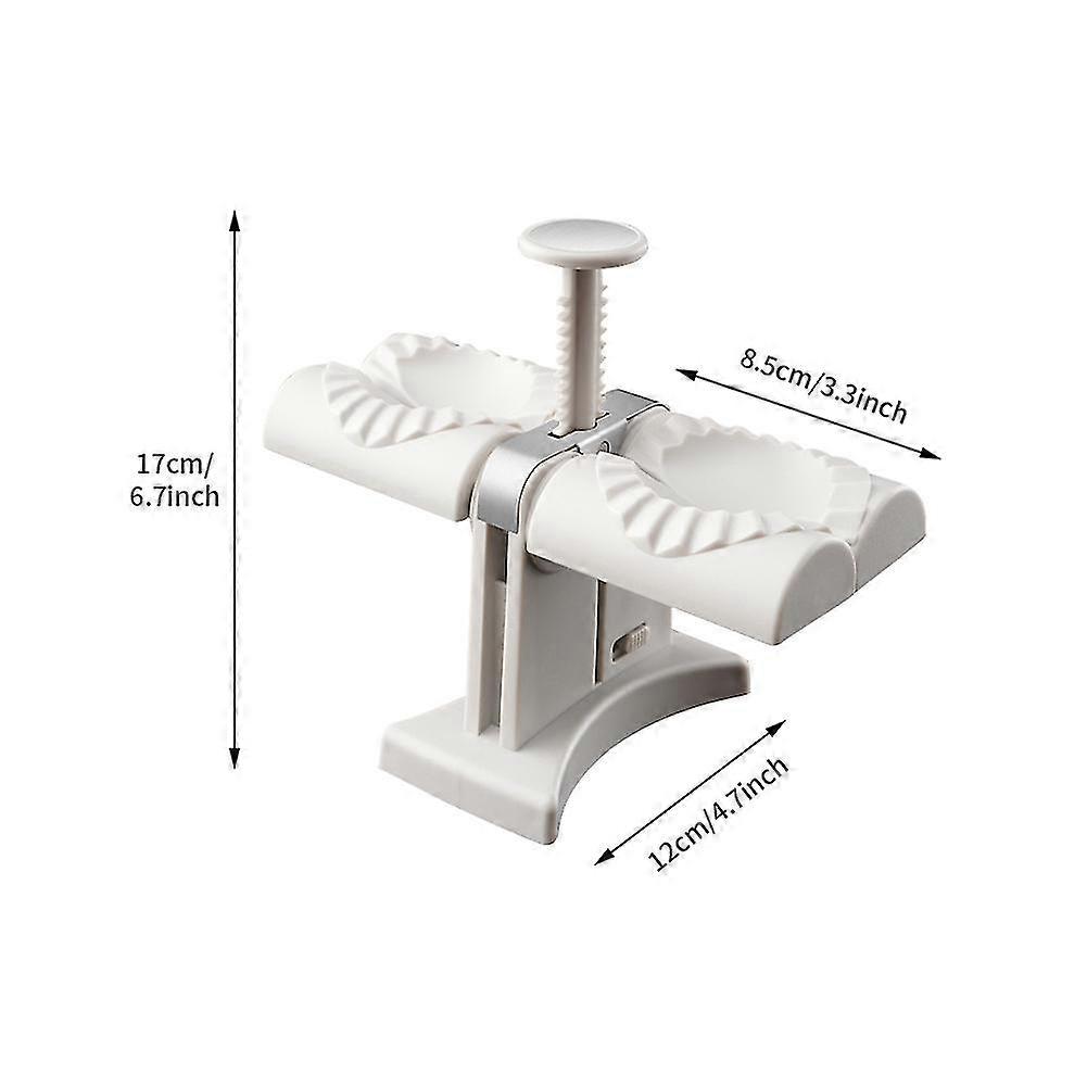 Kitchen Gadget Press Mold Durable Stainless Steel Dumpling Maker Double Head DIY