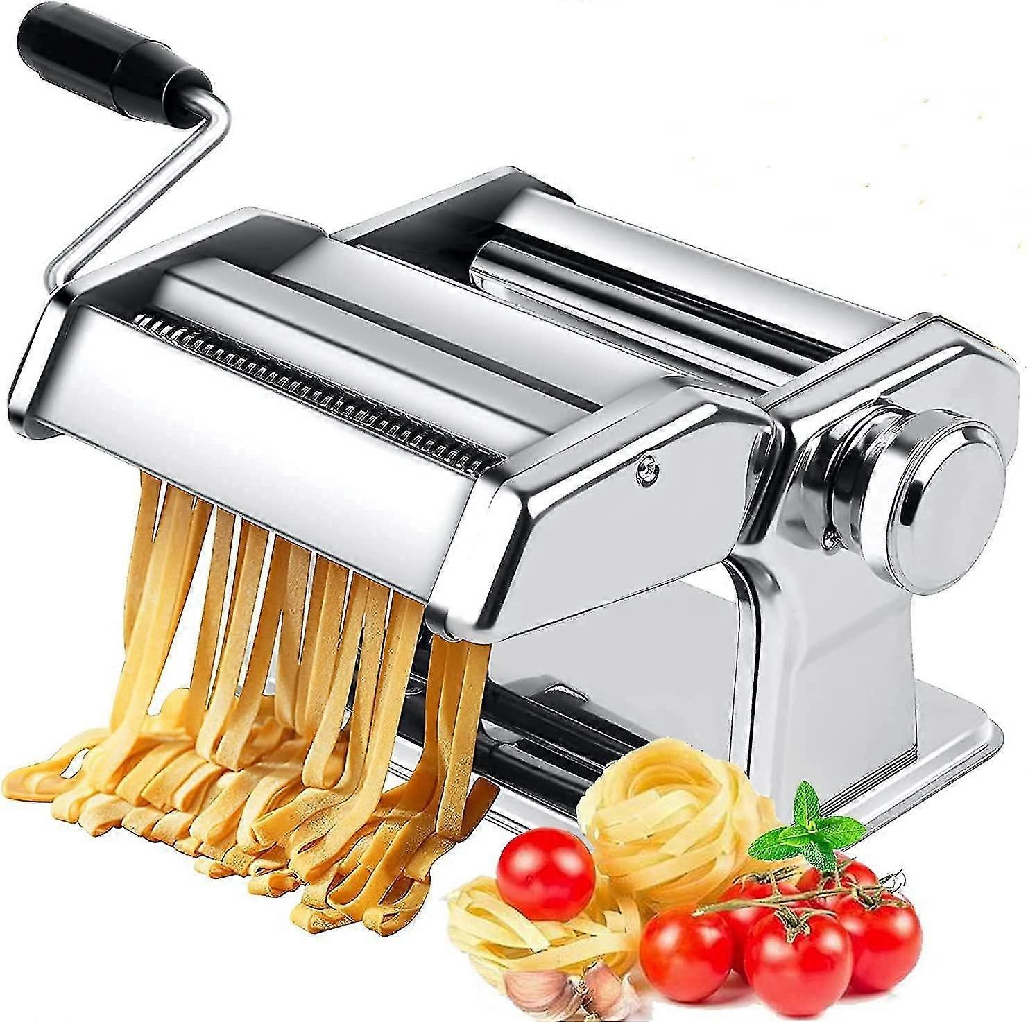 Pasta Maker Machine, 150 Roller Pasta Maker, 7 Adjustable Thickness Settings, 2-in-1 Noodles Maker With Rollers And Cutter