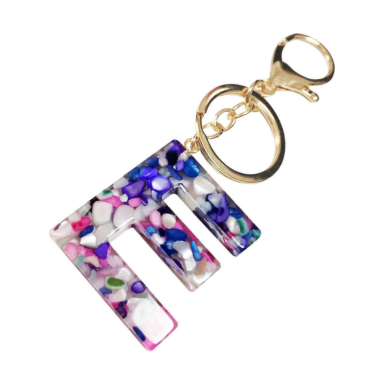 Mother's Day Custom Creative Keyring Clasp 26 English Letter Pendant Keyring