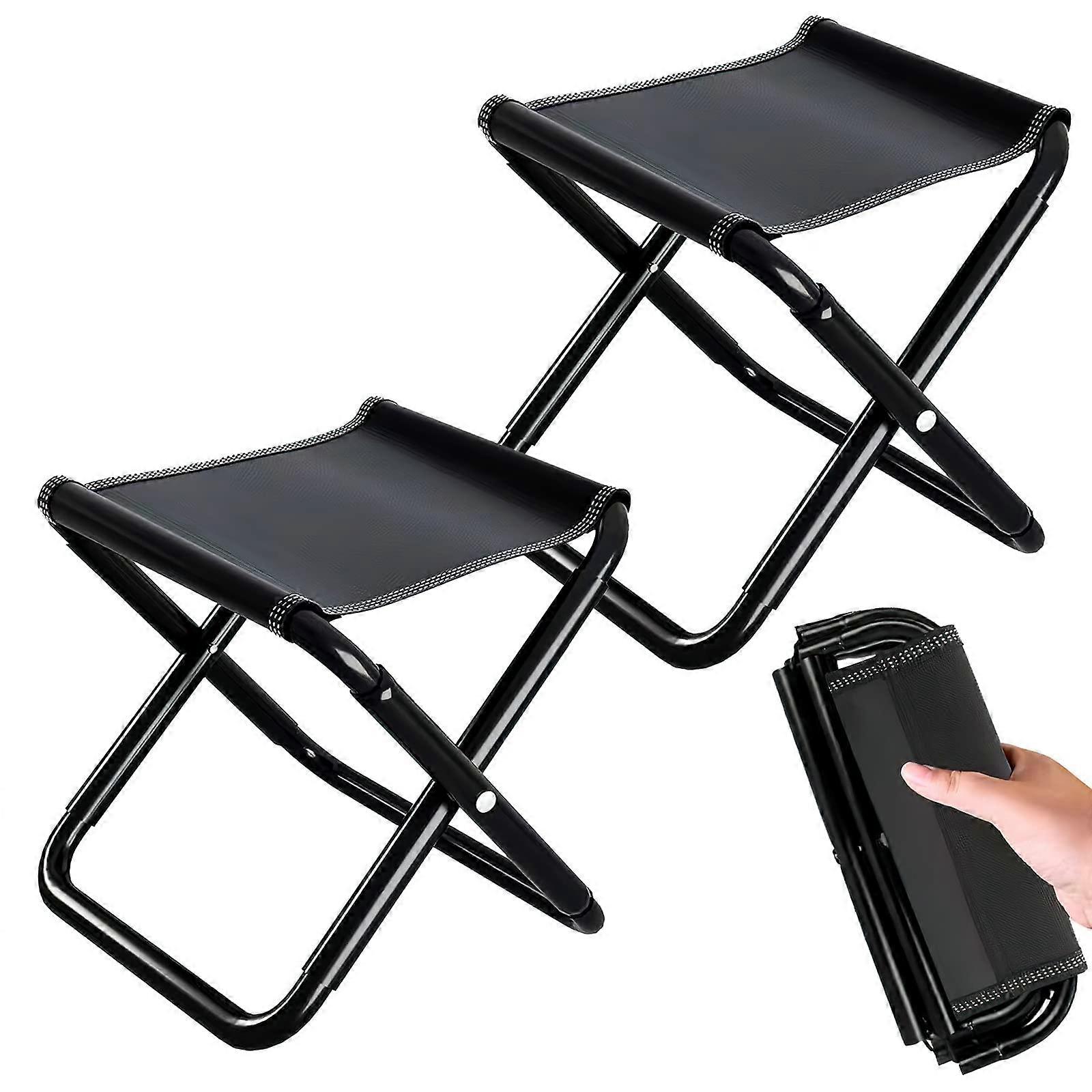 2 Pcs Camping Stools, Folding Stool with Carry Bag, Portable Outdoor Folding Travel Stools, Camping Stool Folding Stool, Folding Camping Stool