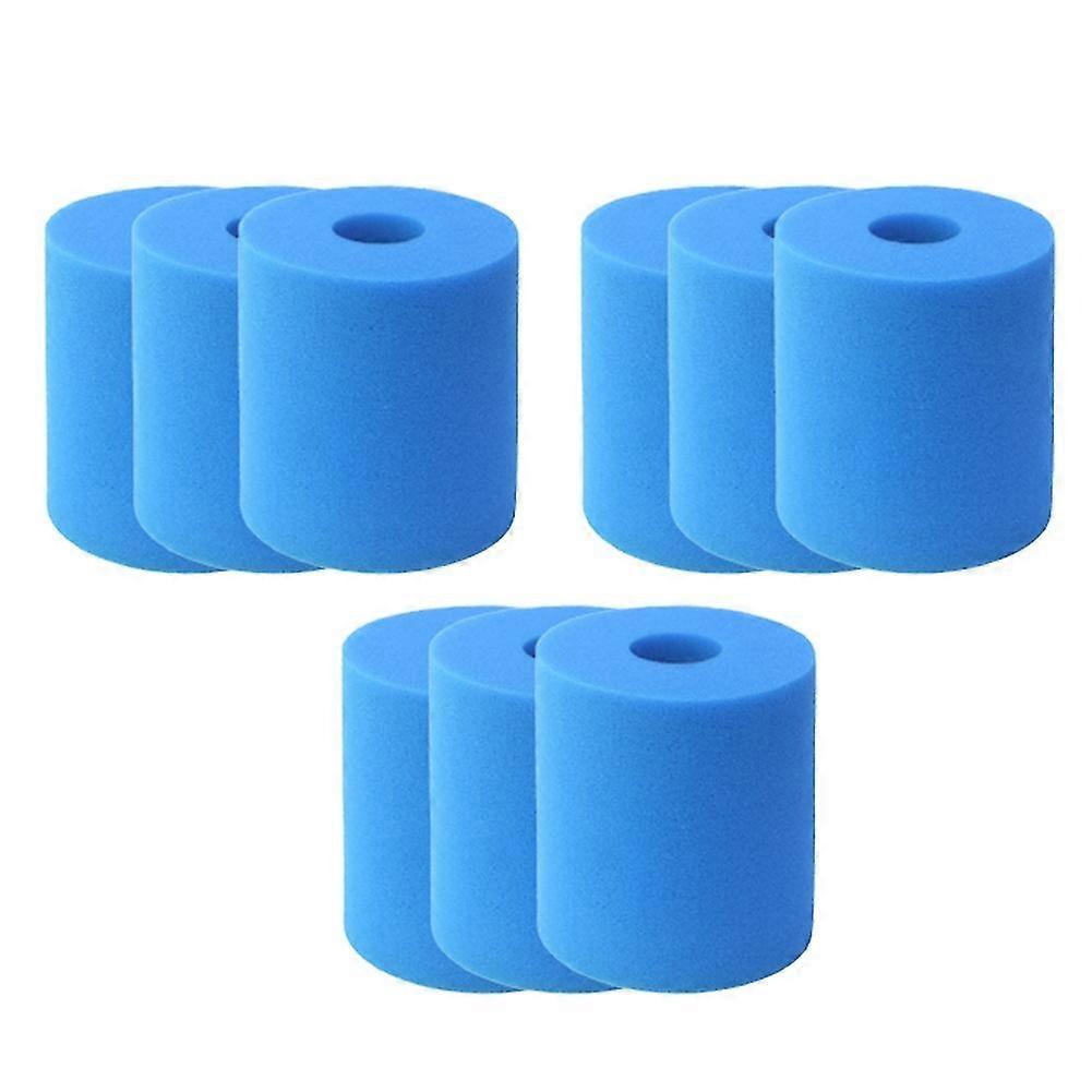 9 Pcs Suitable For Spa Swimming Pool Cleaner Sponge Filter Sponge High Efficiency Filter Sponge Colu