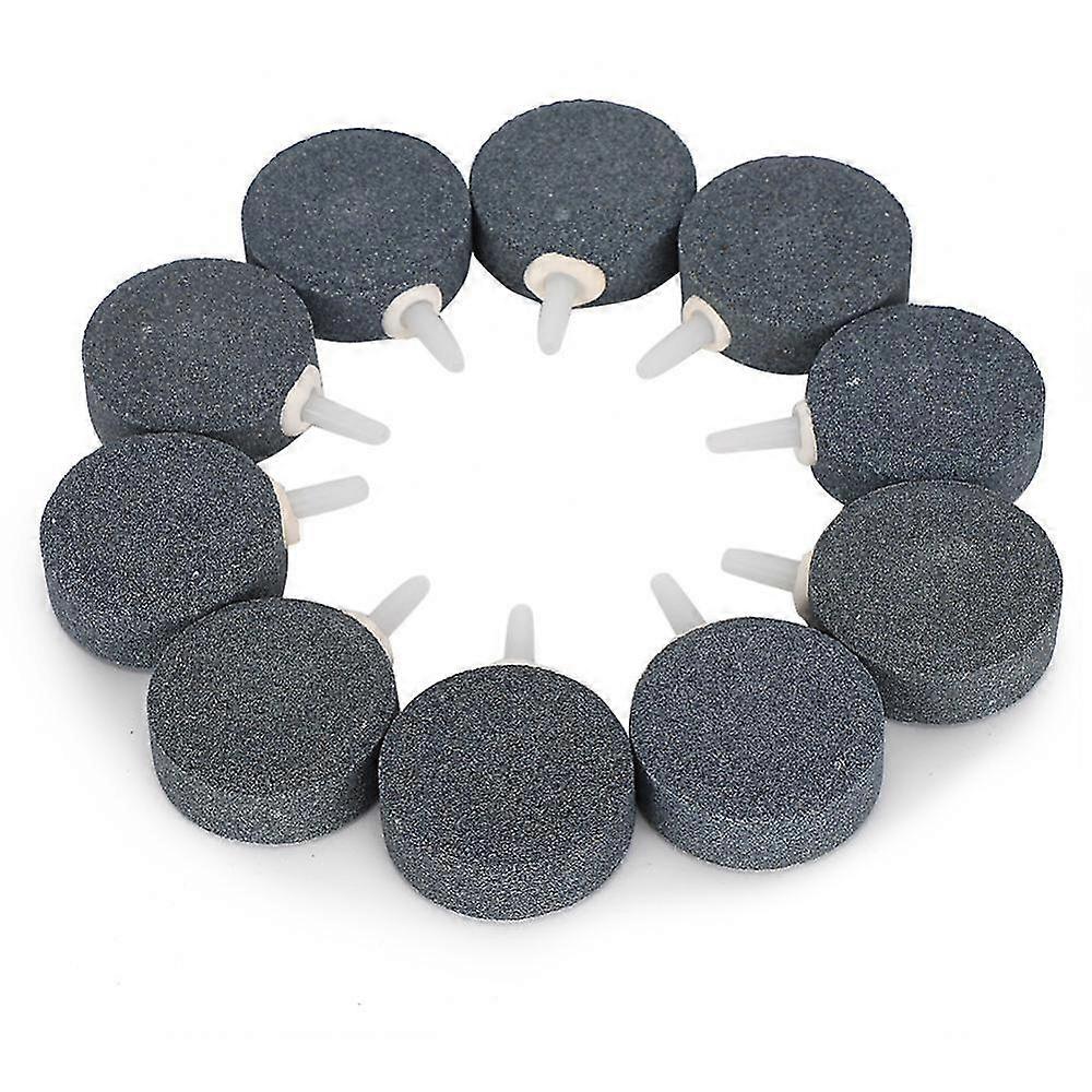 Fish Tank Air Bubble Stones 10pcs Aerator Disk for Aquarium Hydroponic Oxygen Pump
