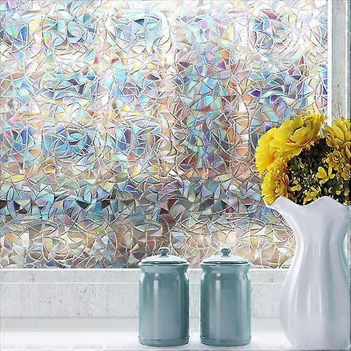 Patterned Window Film, Blackout Window Film Rainbow Effect 45x200cm