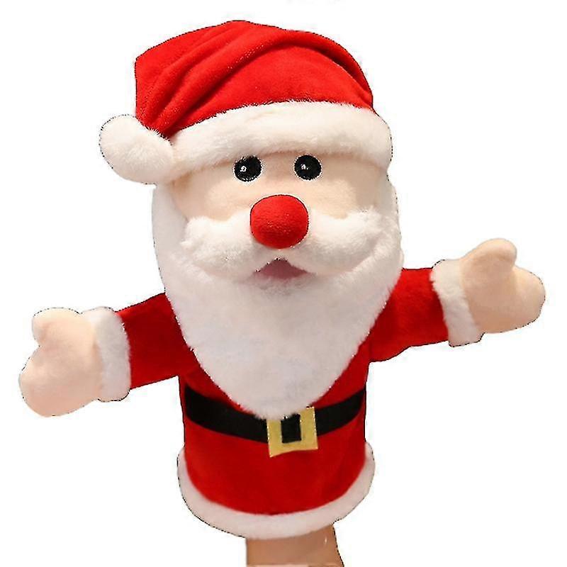Snowman Elk Santa Claus Hand Puppet Christmas Hand Puppets For Toddler Kids